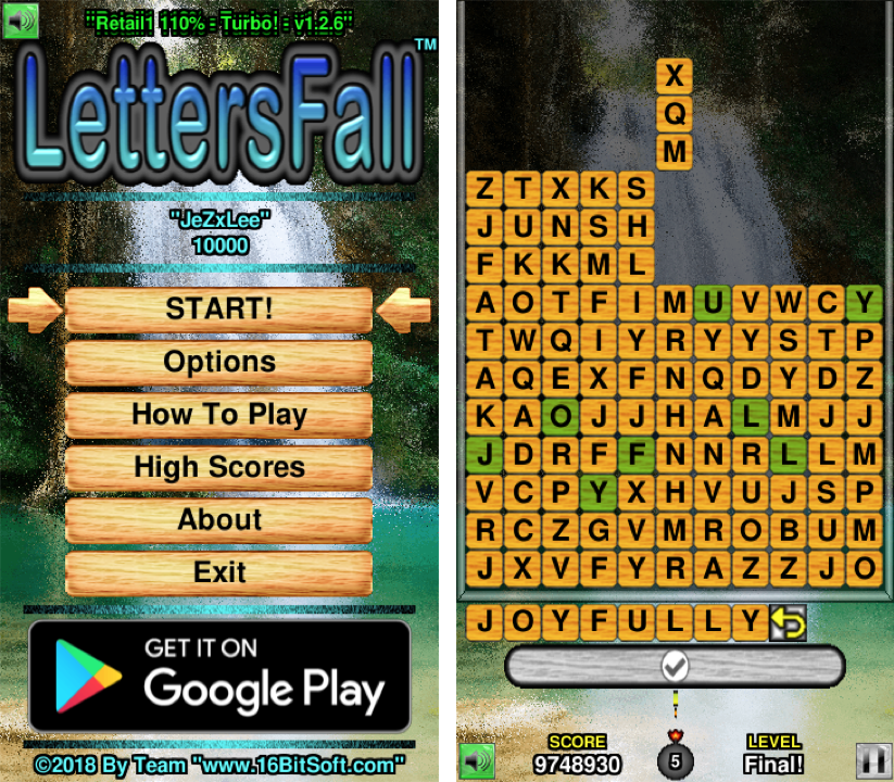 An excellent multiplayer online version of scrabble in which you can play against other people from across the globe or just against computer. Lettersfall 110 Is A Totally Free Word Game That Will Give You Hours Of Chilled Out Fun Droid Gamers