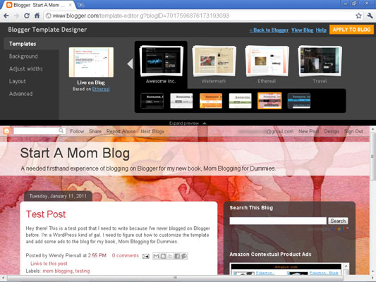 Are you looking to make money blogging from that partially dormant blog, or perhaps by. How To Customize A Google Blogger Template Dummies