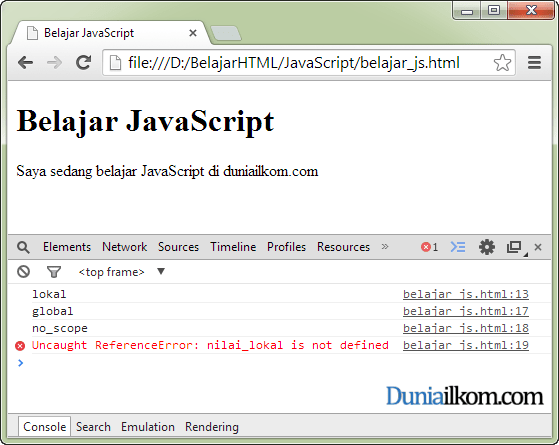 Variabel adalah suatu tempat yang digunakan untuk menampung data atau konstanta di memori yang mempunyai . Pengertian Dan Cara Pembuatan Variabel Dalam Javascript Duniailkom