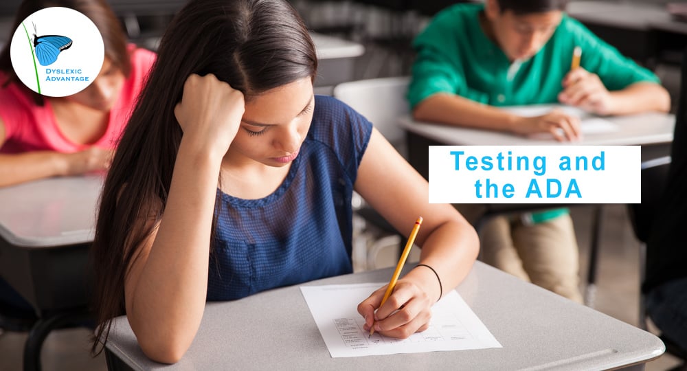 Test for Students with Dyslexia Under the ADA DOJ