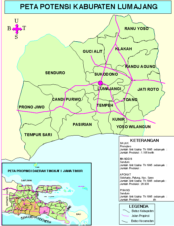 POTENTIAL MAP OF LUMAJANG REGENCY