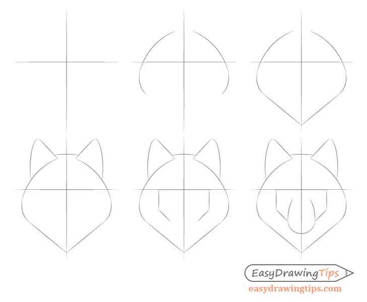 How to draw a wolf head by nighttrailwolf animal drawings, art drawings,. How To Draw A Wolf Face Head Step By Step Easydrawingtips