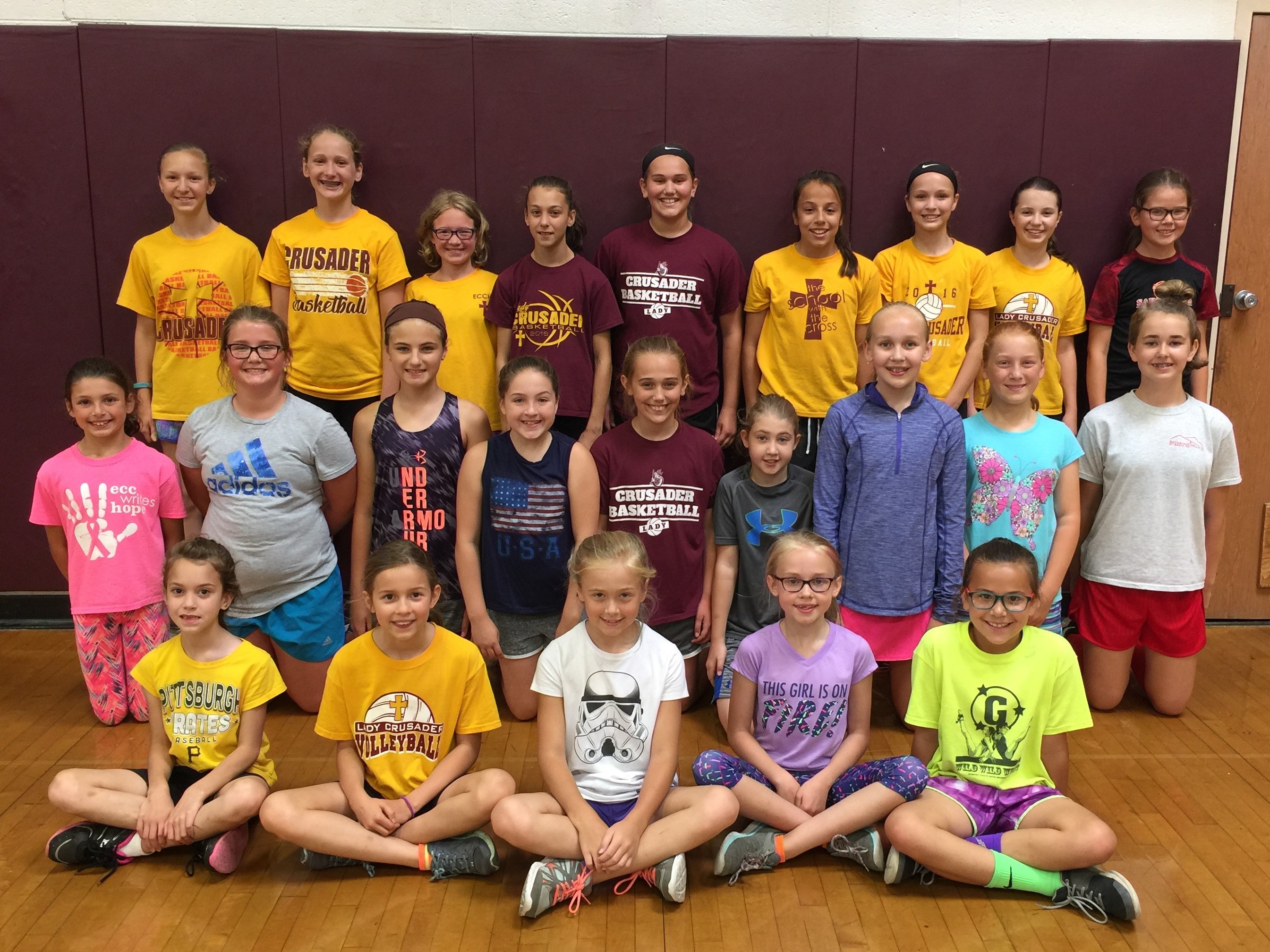 Little Spikers volleyball camp held recently Elk County Catholic