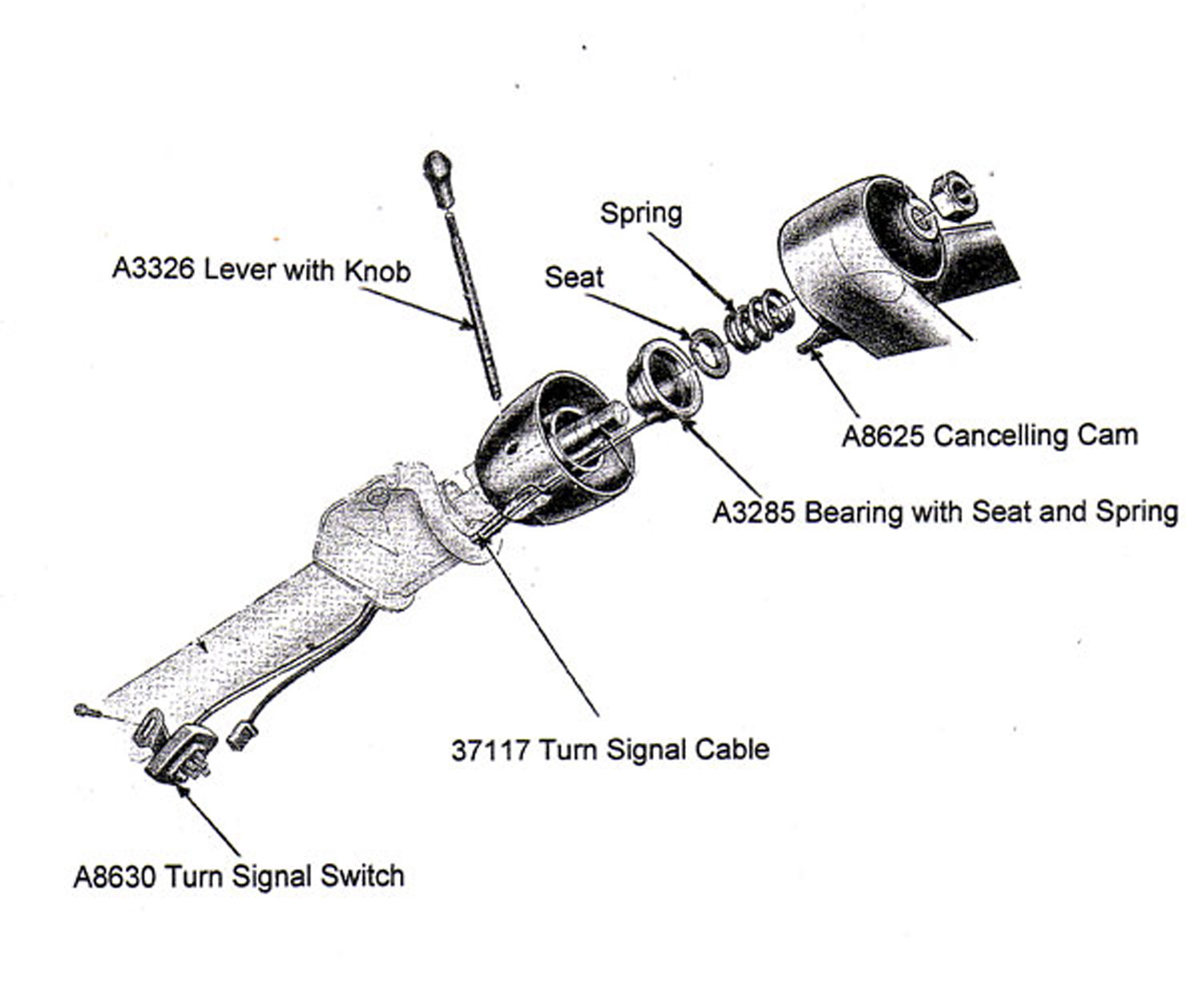 1963 Corvette Upper Steering Column Bearing Eckler S