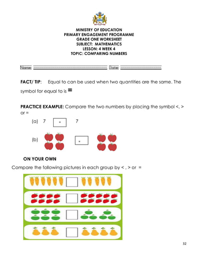 grade 1 worksheets numeracy