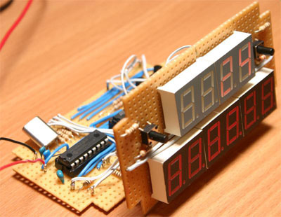 Circuit Diagram For Digital Clock Using Seven Segment Display image.