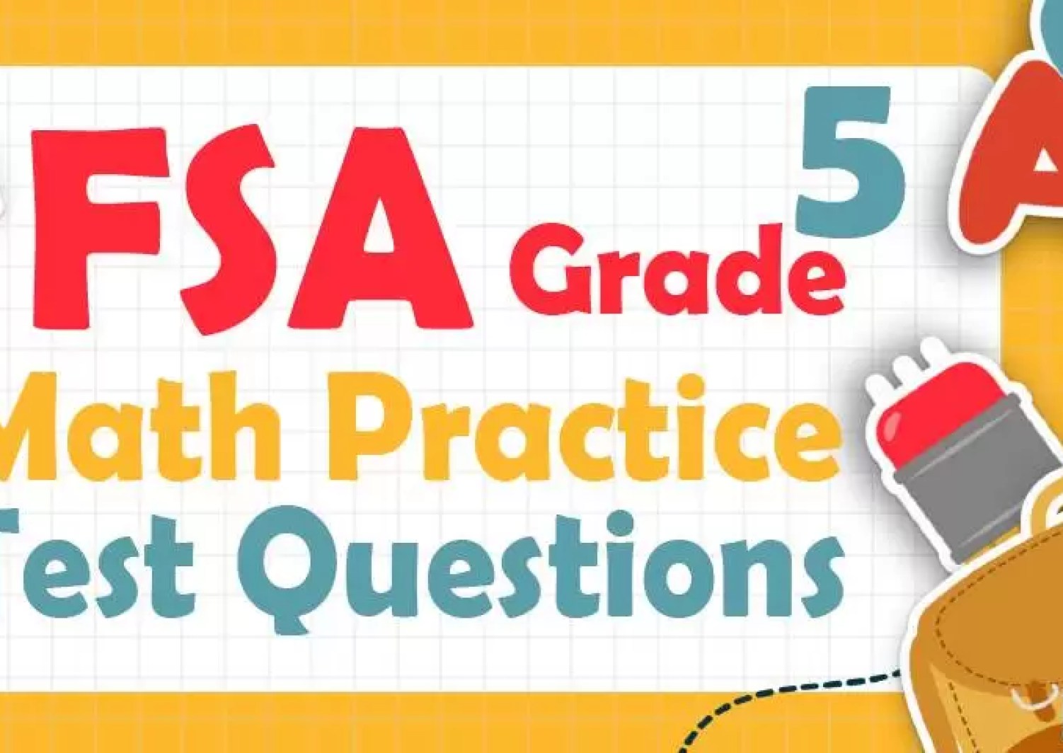 5th Grade Fsa Math Practice Test Questions