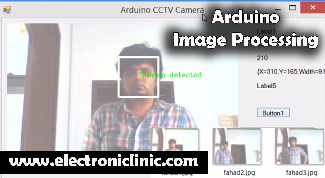 Arduino Image processing CCTV camera system using VB.net