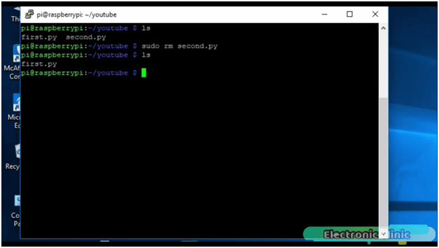 Raspberry Pi first Program and Basic commands, Python