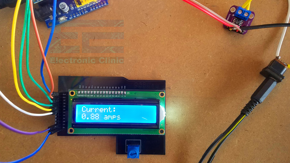 Max471 Current Sensor with Arduino and 16x2 LCD, Max471 Arduino