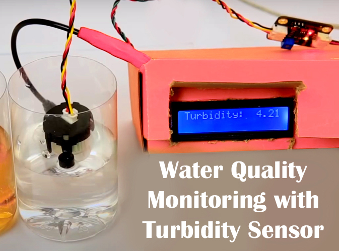 Turbidity Sensor with Arduino for Water quality monitoring, Turbidity Meter