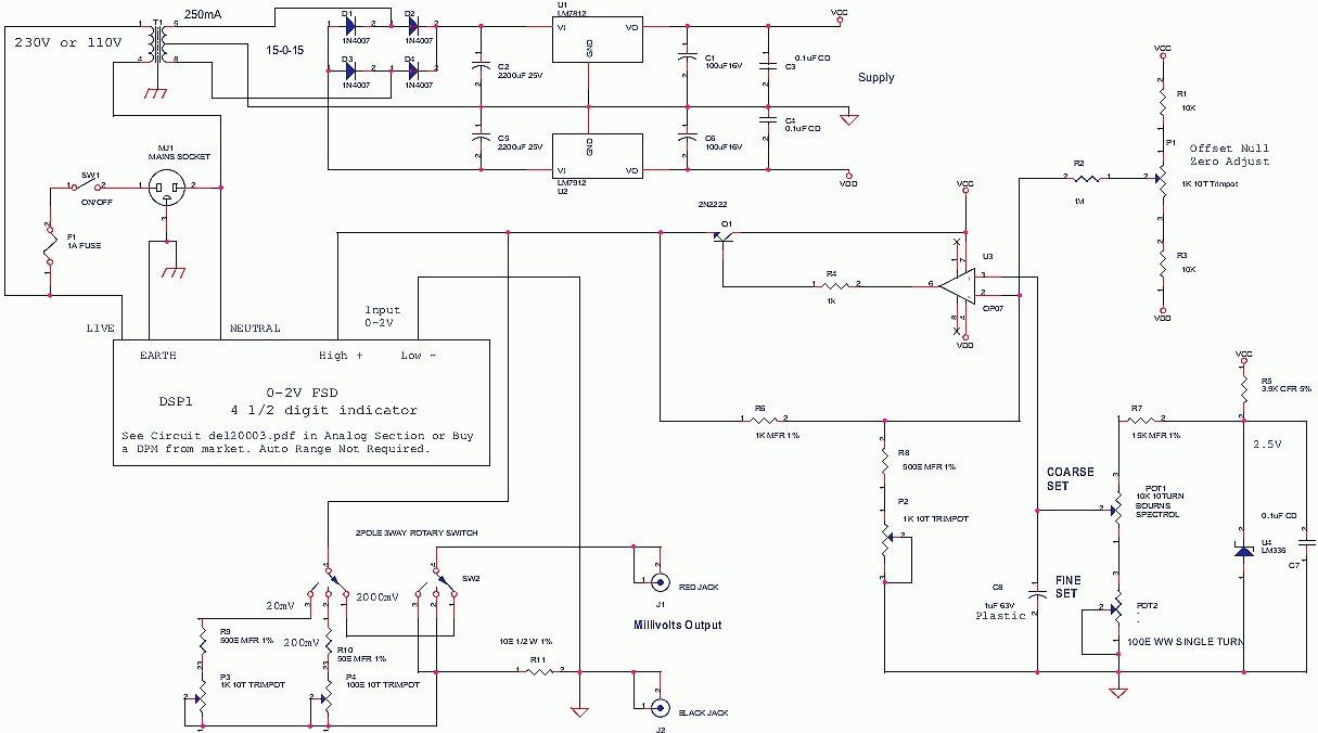 Millivolt Source For Calibration Electronics Circuits Millivolt Source For Calibration Electronics Circuits