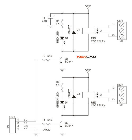 Relay Circuit Schematics Circuit Diagram