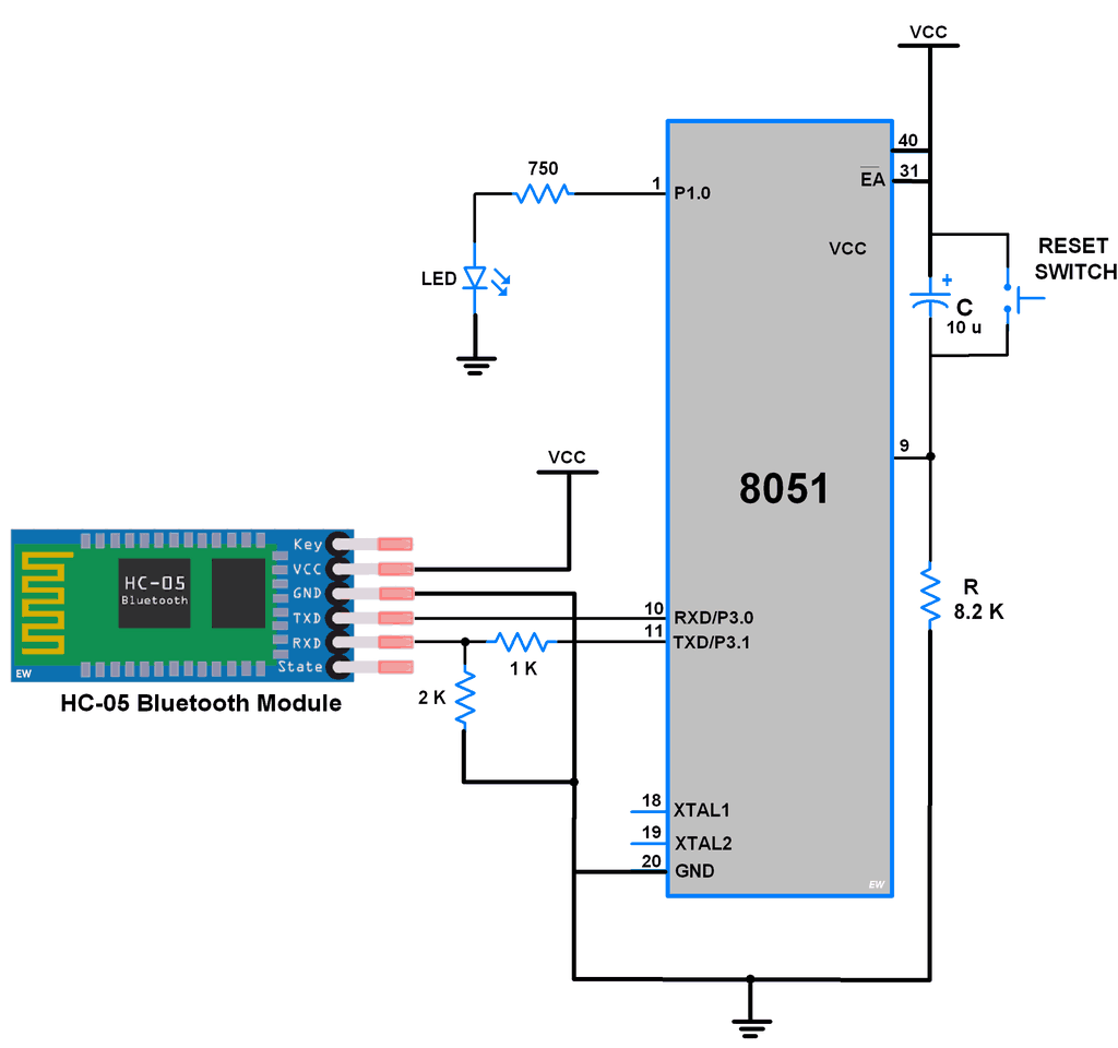 Bluetooth Module Hc 05 Circuit Diagram