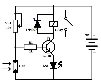 Ldr Sensor Circuit Diagram