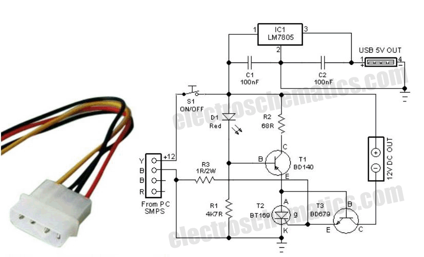 Cpu Power Supply Wiring Diagram Wiring Draw And Schematic