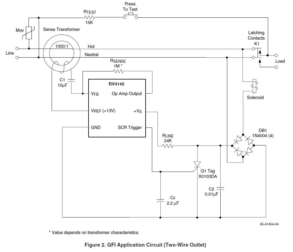 Ground Fault Circuit Interrupter Schematic Wiring Diagram