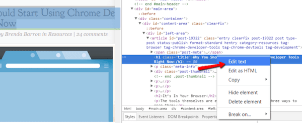 You mentioned wanting to use a custom font on . 6 Inspect Element Tips You Can Use While Designing WordPress Websites | Elegant Themes Blog