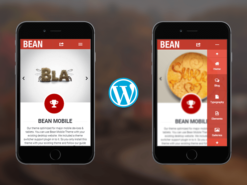 23 gratis responsive wordpress themes die er prachtig uitzien · 2. Bean Mobile WordPress Theme | Enabled Freebies