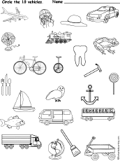 This printable vehicles pack is perfect for kids in kindergarten and preschool. Drawing And Coloring Worksheets Transportation Vehicles At Enchantedlearning Com