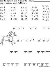 Close read passage, 322 words, biography (nonfiction), sequence,. Paul Revere Enchantedlearning Com