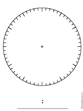 blank clock printable worksheets enchantedlearningcom