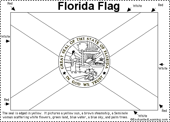 Here you'll easily find all top characters from a cartoon, computer games, or tv series. Florida Flag Printout Enchantedlearning Com