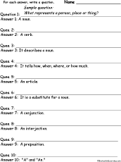 webquest part of speech