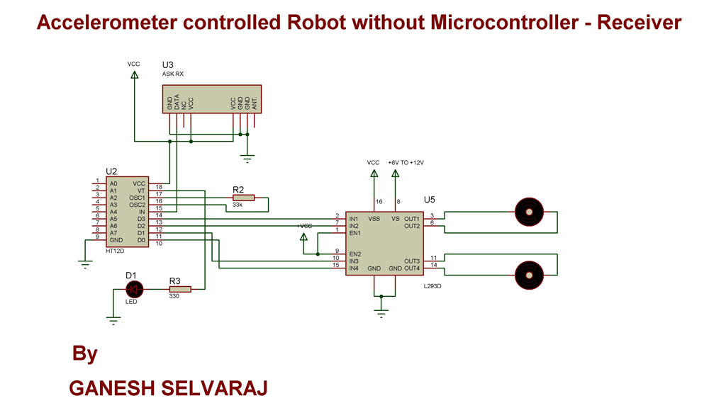Accelerometer Sensor Circuit Diagram