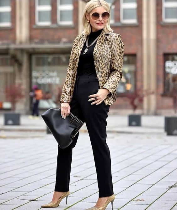 blazer léopard