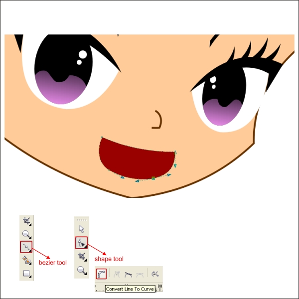 Drawing an Anime Cartoon in Corel Draw | Design Tutorial
