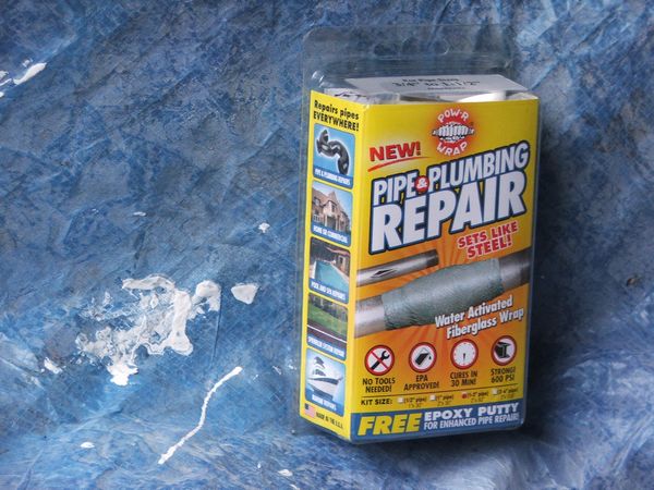 You walk out and your tire is flat. FIBERGLASS CLOTH TAPE - Leak Pipe Repair Wraps