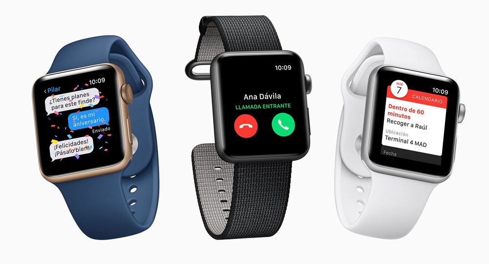 Apple Watch Series 2, sumergible, con GPS y mejor procesador