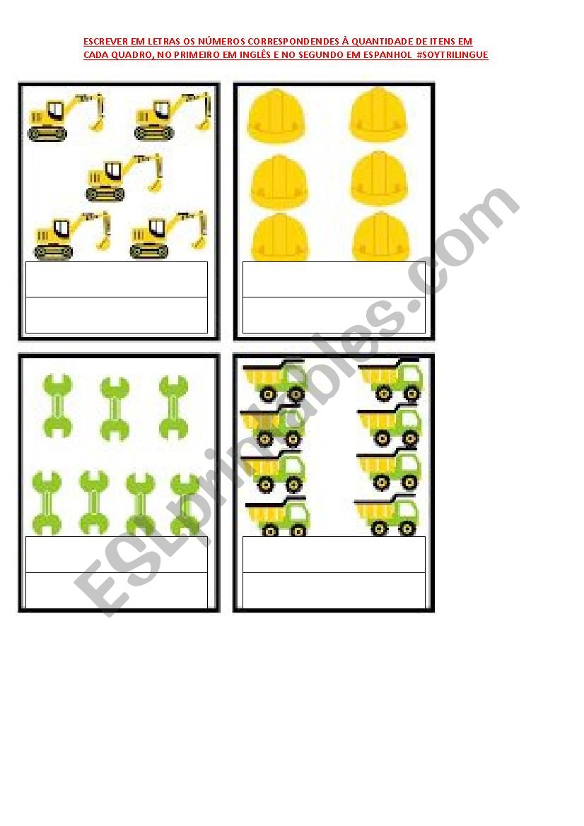 numbers and numeros spanish and english esl worksheet by vanessarr