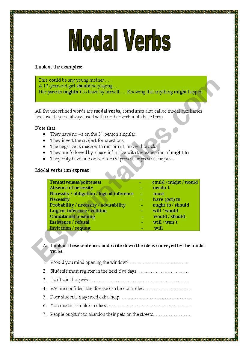 modal verbs esl worksheet by manuelanunes3
