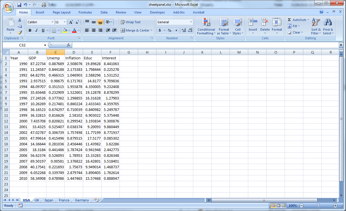 reading multi sheet excel files into multi page eviews
