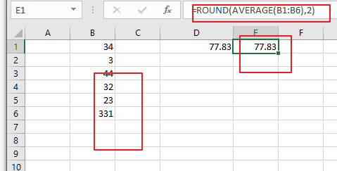 How to use the round function in excel? Round Average Function4 Excel How