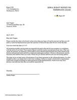 tenant move out notice vacating tenant notices ez landlord forms