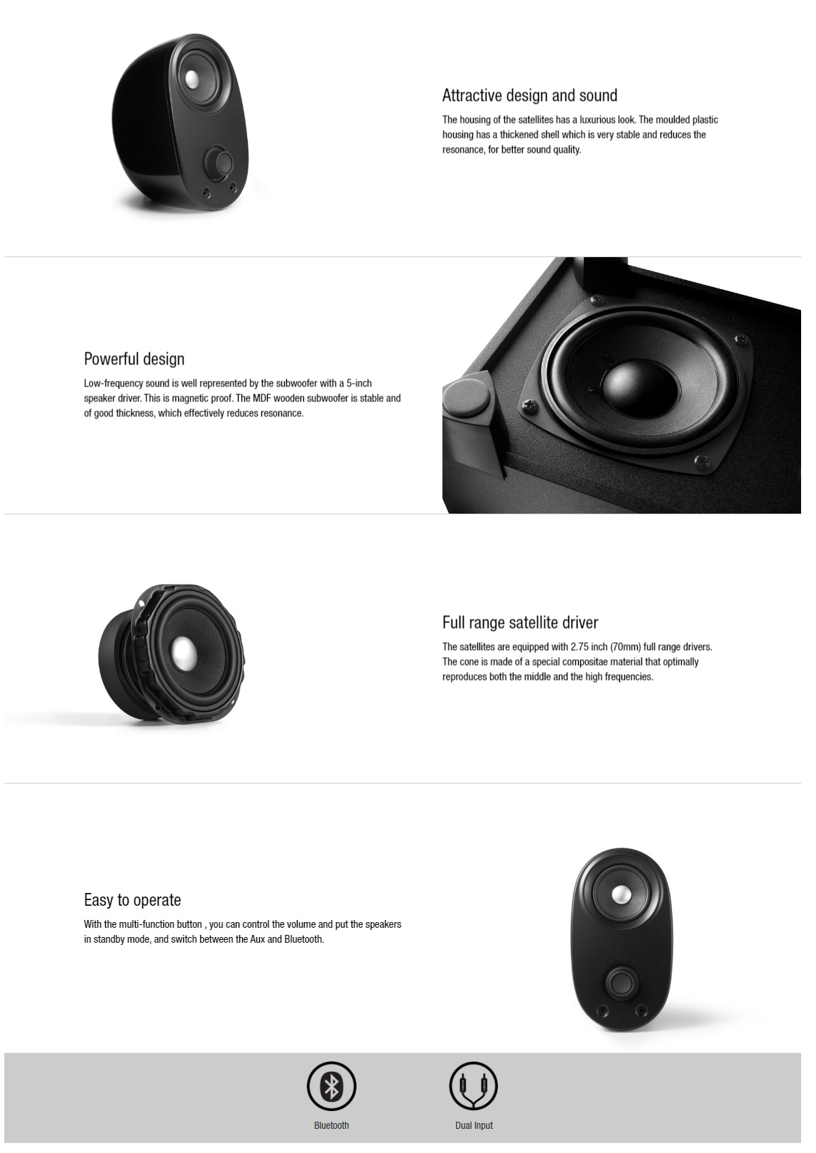 Edifier M1370BT 2.1 Channel Bluetooth Speaker F 1Tech Computers