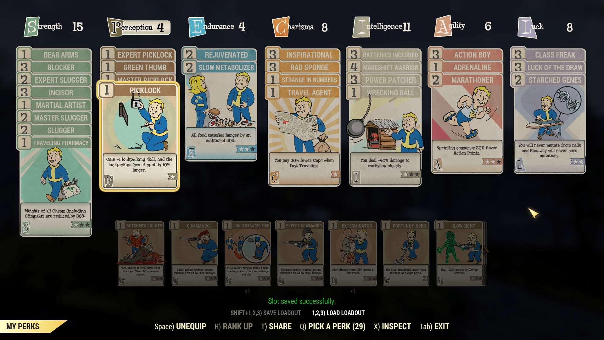 Legendary perks are ranked up via perk coins earned through a new ability to (finally!) scrap unneeded perk cards. Perk Loadout Manager - Fallout 76 Mod download