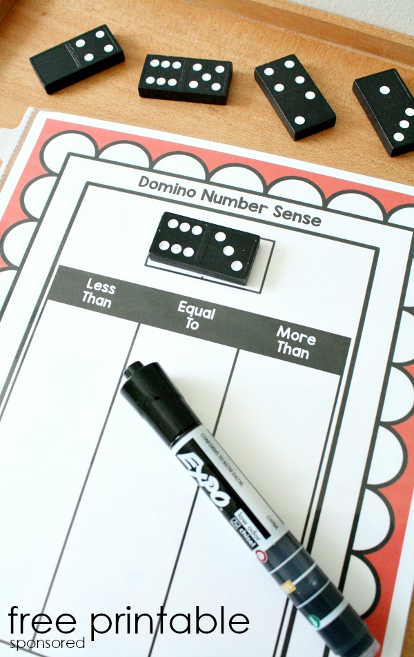 domino number sense math dry erase activity fantastic fun learning