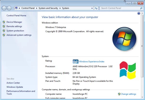 You can determine almost all those specifications on your windows xp system by looking at the system properties window, which you can get by right clicking&nbsp;. Add Own Windows Logo In System Properties