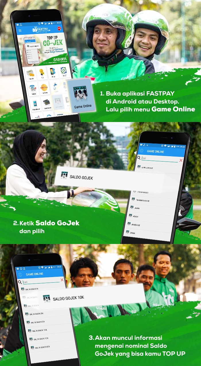 Sedangkan gopay driver pakai kode 9004 + no akun gojek. Top Up Gojek Makin Mudah Cepat Lewat Aplikasi Fastpay Blog Fastpay