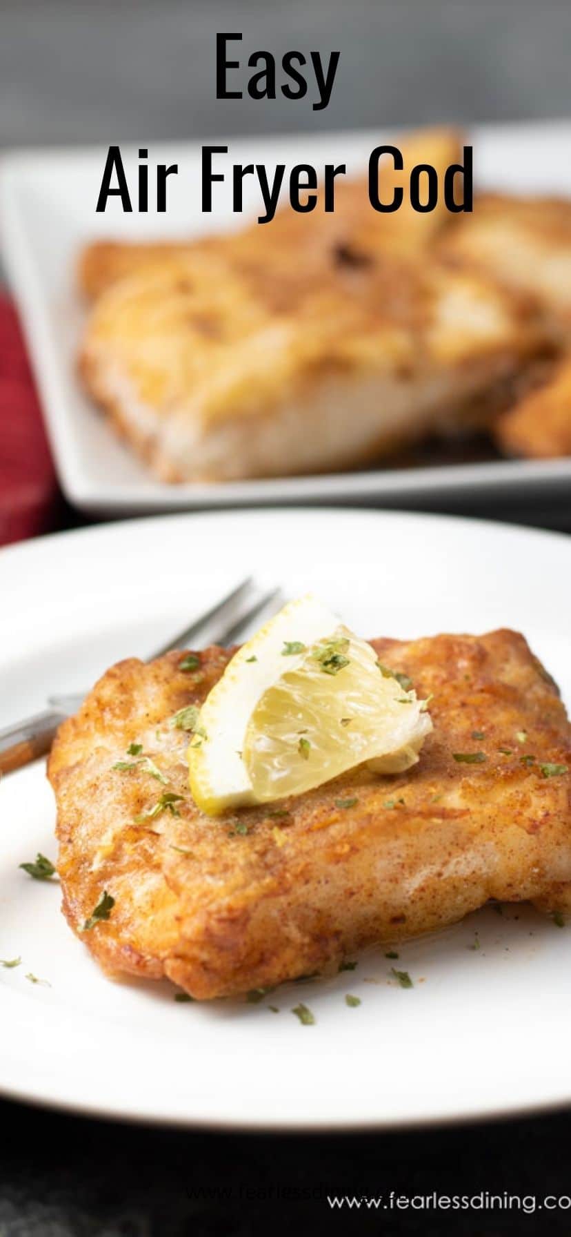 In a shallow dish, whip egg until lemon colored and frothy. Easy Air Fryer Cod Story Fearless Dining