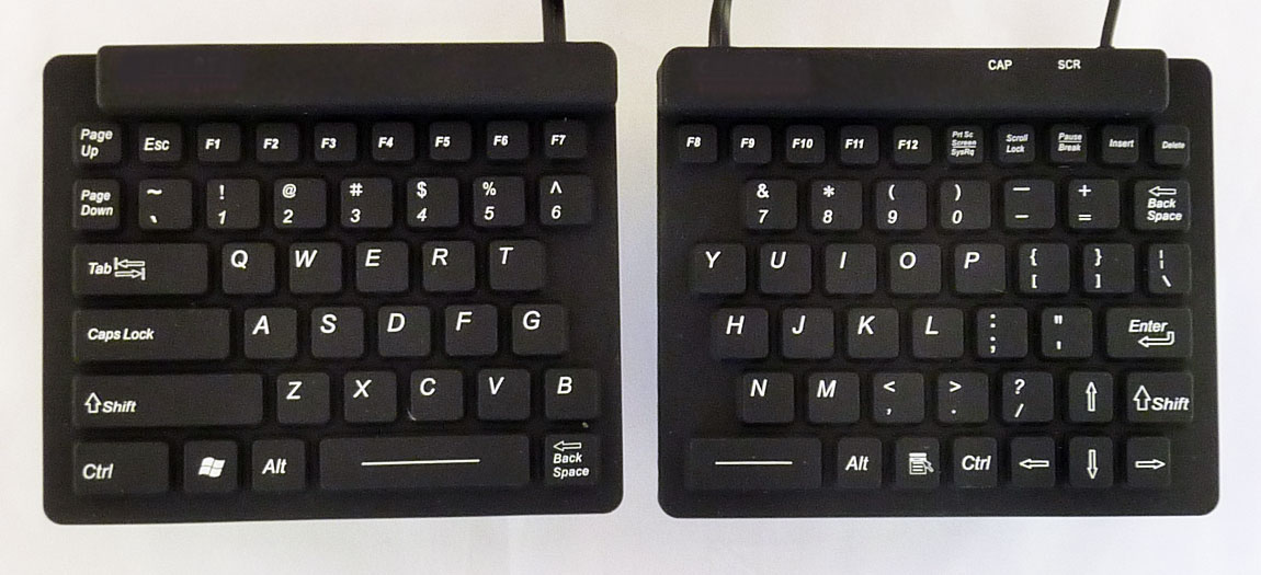 Wireless receiver and batteries not included. Split Magic Ergonomic Computer Keyboard