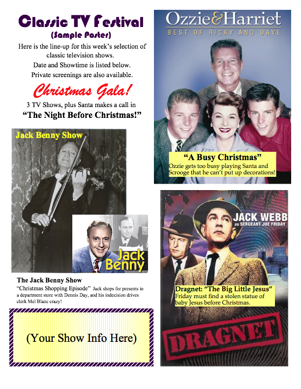There are other options for enjoying your favorite shows. Christmas Programs