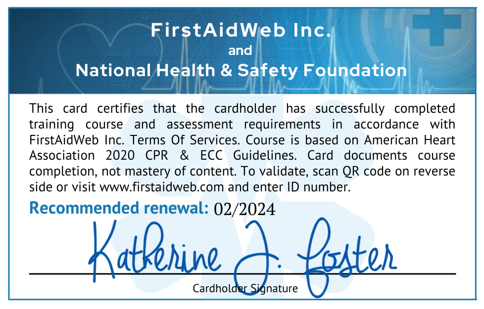 No credit card required and no financial obligations. Firstaidweb Inc Learn Cpr For Life