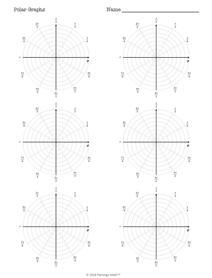 polar graph paper flamingo math with jean adams