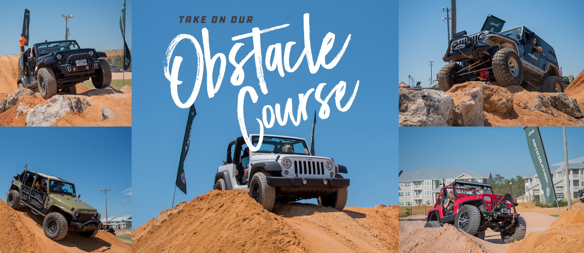 A jeep takes on the obstacle course at the jeep beach main event on friday at daytona international speedway. Jeep Obstacle Course | Florida Jeep Jam