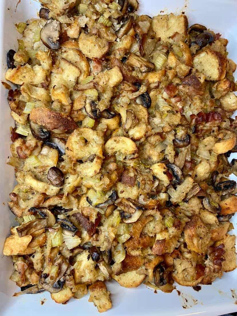 Bacon and Mushroom Stuffing FlyPeachPie